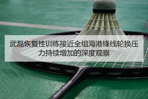 武磊恢复性训练接近全组海港锋线轮换压力持续增加的深度观察